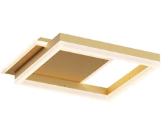 Lubinis šviestuvas 40W LED paviršinis šviestuvas SAMI, matinės aukso sp., 3000/4000/6000K