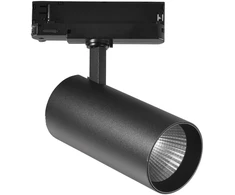 40W LED trifazis bėginis šviestuvas JET, juodas, CCT