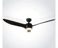 Lubinis šviestuvas 40W ventiliatorius su dimeriuojamu 22W LED šviestuvu, juodas, 3000/4000/5500K, 6306/B/V