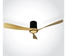 Lubinis šviestuvas 40W ventiliatorius su dimeriuojamu 22W LED šviestuvu, juodas/šviesaus medžio sp., 3000/4000/5500K, 6314LC/B/V