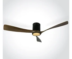 Lubinis šviestuvas 40W ventiliatorius su dimeriuojamu 22W LED šviestuvu, juodas/tamsaus medžio sp., 3000/4000/5500K, 6314DC/B/V