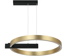 41W LED pakabinamas šviestuvas, aukso/juodos sp., 3000K, dimeriuojamas, 22011