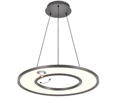 41W LED pakabinamas šviestuvas VALERIA, šlifuotos pilkos sp., 3000K, 4336600