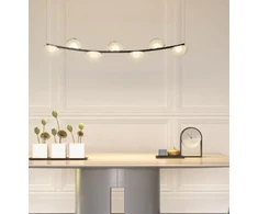 42,7W LED pakabinamas šviestuvas SINCLAIR, juodas, 3000K, dimeriuojamas, 01-3246