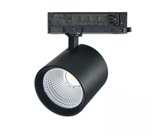 42W LED akcentinis šviestuvas į 3 fazių bėgelius, juodas, 4000K, S203