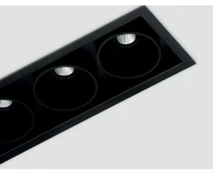 4,2W LED įleidžiamas šviestuvas FOSTER REC 2, 3000K (šiltai balta), juodas