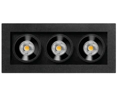 4,2W LED įleidžiamas šviestuvas Juodas FOSTER MICRO, juodas, 3000K