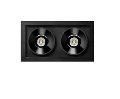 4,2W LED įleidžiamas šviestuvas Juodas FOSTER, juodas, 3000K, DALI