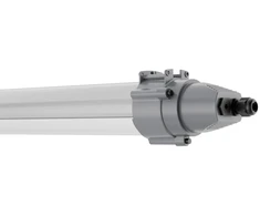 42W LED linijinis šviestuvas DAMP PROOF MAX 1500, pilkas, 4000K, IP69, su 3h avariniu moduliu ir judesio jutikliu