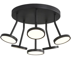 42W LED lubinis šviestuvas CORVUS, juodas, 3000K, dimeriuojamas, P3945000NDT