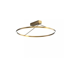 42W LED lubinis šviestuvas, žalvario sp., 3000K, dimeriuojamas, 59cm, 2565