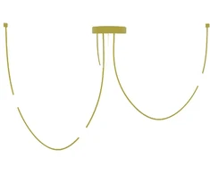 42W LED pakabinamas šviestuvas, aukso sp., 3000K, 22248