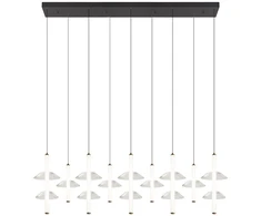 42W LED pakabinamas šviestuvas, juodos sp./skaidrus, 2700/3000K, dimeriuojamas, 26126