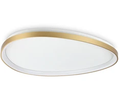 Lubinis šviestuvas Ideal Lux 42W LED paviršinis šviestuvas GEMINI, žalvario sp., 3000K, 328096