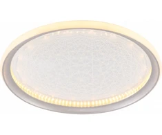 Lubinis šviestuvas 42W LED paviršinis šviestuvas, sidabro sp., 3000K-6000K, dimeriuojamas