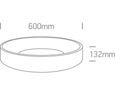 Lubinis šviestuvas 42W LED plafonas, antracito sp., 2700/3000/4000K, 120°, dimeriuojamas, 62142N/AN/V