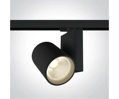 42W LED šviestuvas į bėgelius, juodas, 3000K, 65614NT/B/W
