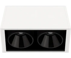 4,2W paviršinis šviestuvas Juodas FOSTER SURFACE 2, 38°, baltas, 3000K, su maitinimo šaltiniu