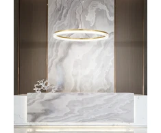 43W LED pakabinamas šviestuvas CROWN, juodas, 3000K, 365015
