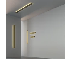 43W LED sieninis šviestuvas FOSCA, aukso sp., 2700/3000/4000K, A3833371O