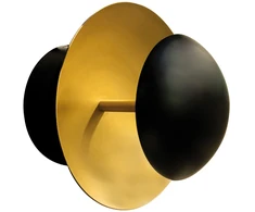 4,3W LED sieninis šviestuvas KIRRA, juodos/aukso sp., 3000K, 4261800