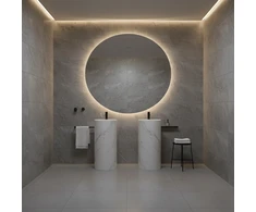Sieninis šviestuvas 43W LED šviestuvas - veidrodis BARI, chromo sp., 3000K, IP44, A3799304