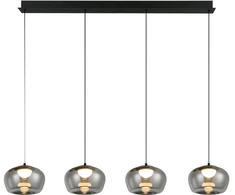 44W LED pakabinamas šviestuvas NADIA, juodos/dūmų sp., 3000K, 4339200