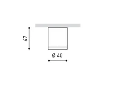 4,5 / 6,5W paviršinis šviestuvas ARKOSLIGHT TOP MINI, baltas, 2700K