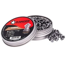 4,5 mm RANGER Diabolo Klasikiniai granulės su grioveliais, raižytas galiukas, 500 vnt. 0,50 g