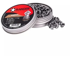 4,5 mm RANGER Diabolo Klasikiniai granulės su grioveliais, raižytas galiukas, 500 vnt. 0,50 g