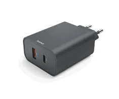 HAMA Įkroviklis SIECIOWA ECOSENTIAL 45W PD 1X USB-C, 1X USB-A, ANTRACYT