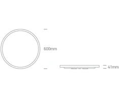 Lubinis šviestuvas 45+5W LED paviršinis šviestuvas, juodos sp., 2700/3200/4000K, 600mm, šviečia į viršų ir į apačią, 62002D/B/V