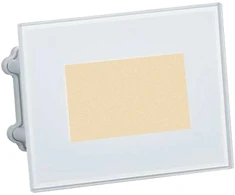 4,5W LED įleidžiamo montavimo sieninis šviestuvas NURA, blizgios baltos sp., 2700/3000/4000K, IP65, E4038070BB