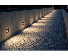 4,5W LED įleidžiamo montavimo sieninis šviestuvas SOLIS, blizgios juodos sp., 2700/3000/4000K, IP65, E4039070NB