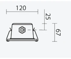 45W LED linijinis šviestuvas PERUN SLIM, 4000K