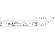 45W LED maitinimo šaltinis GTPC SLIM, 24V, IP20