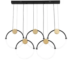 45W LED pakabinamas šviestuvas BRIANA, baltos/juodos/aukso sp., 3000K, 4315000