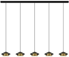45W LED pakabinamas šviestuvas, juodos/aukso sp., 3000K, 25452