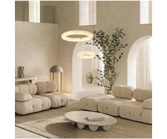 45W LED pakabinamas šviestuvas, žalvario/baltos sp., 3000K, dimeriuojamas, 64cm, 2544
