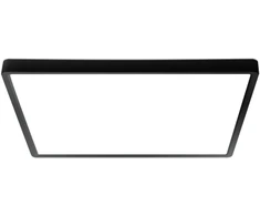 Lubinis šviestuvas Italux 45W LED paviršinė panelė BASTIA, juoda, 2800/4000/6000K