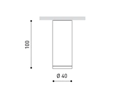 4,5W LED paviršinis šviestuvas TOP, juodas, 3000K, 56º