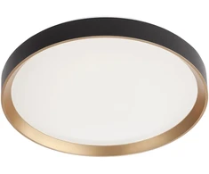 Lubinis šviestuvas 45W LED plafonas CASTER, matinės aukso sp./juodas, 4000K