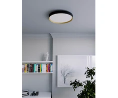 Lubinis šviestuvas 45W LED plafonas CASTER, matinės aukso sp./juodas, 4000K