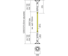 45W LED šviestuvas - juosta, skirtas sistemai FREEDOM 360, baltas, 4000K, IP65, 5m ilgis, 01-4285