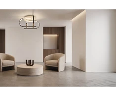 46W LED lubinis šviestuvas, juodos/baltos sp., 3000K, dimeriuojamas, 2638