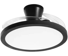 46W LED lubinis šviestuvas - ventiliatorius CONDOR, juodas, CCT, dimeriuojamas, su 25W ventiliatoriumi