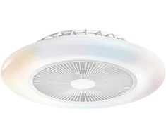 46W LED lubinis šviestuvas - ventiliatorius PONENTE, baltas, CCT, dimeriuojamas, su 20W ventiliatoriumi