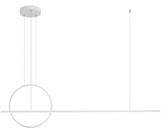 46W LED pakabinamas šviestuvas GIOTTO, baltas, 4000K, dimeriuojamas, 01-1847
