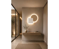46W LED sieninis šviestuvas, baltos/smėlio sp., 2700/3000/4000K, dimeriuojamas, 2686
