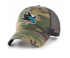 47 Brand NHL San Jose Sharks Traukerinė kepurė su kariniu raštu - H-CBRAN22GWP-CM
